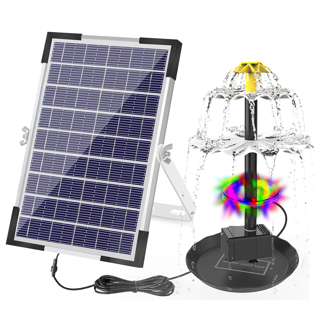 Smart Garden Lamp - Solar Fountain Pump for Bird Bath