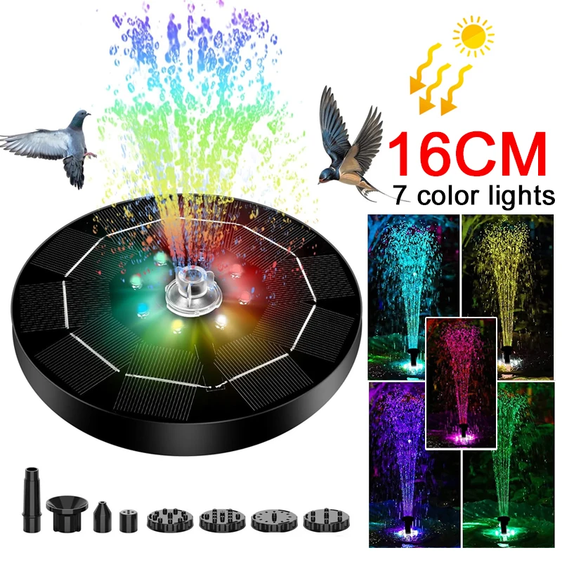 Smart Garden Lamp - Fountain Light 7 Colors LED Light