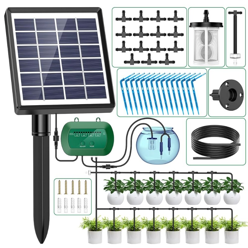 Smart Garden Watering - Solar Intelligent Irrigation Kit 6V 2W