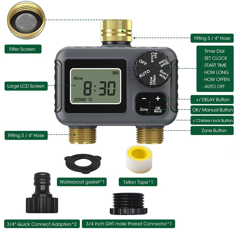 AY14 -Dual Outlets Automatic I - đánh giá và giá Smart Garden System
