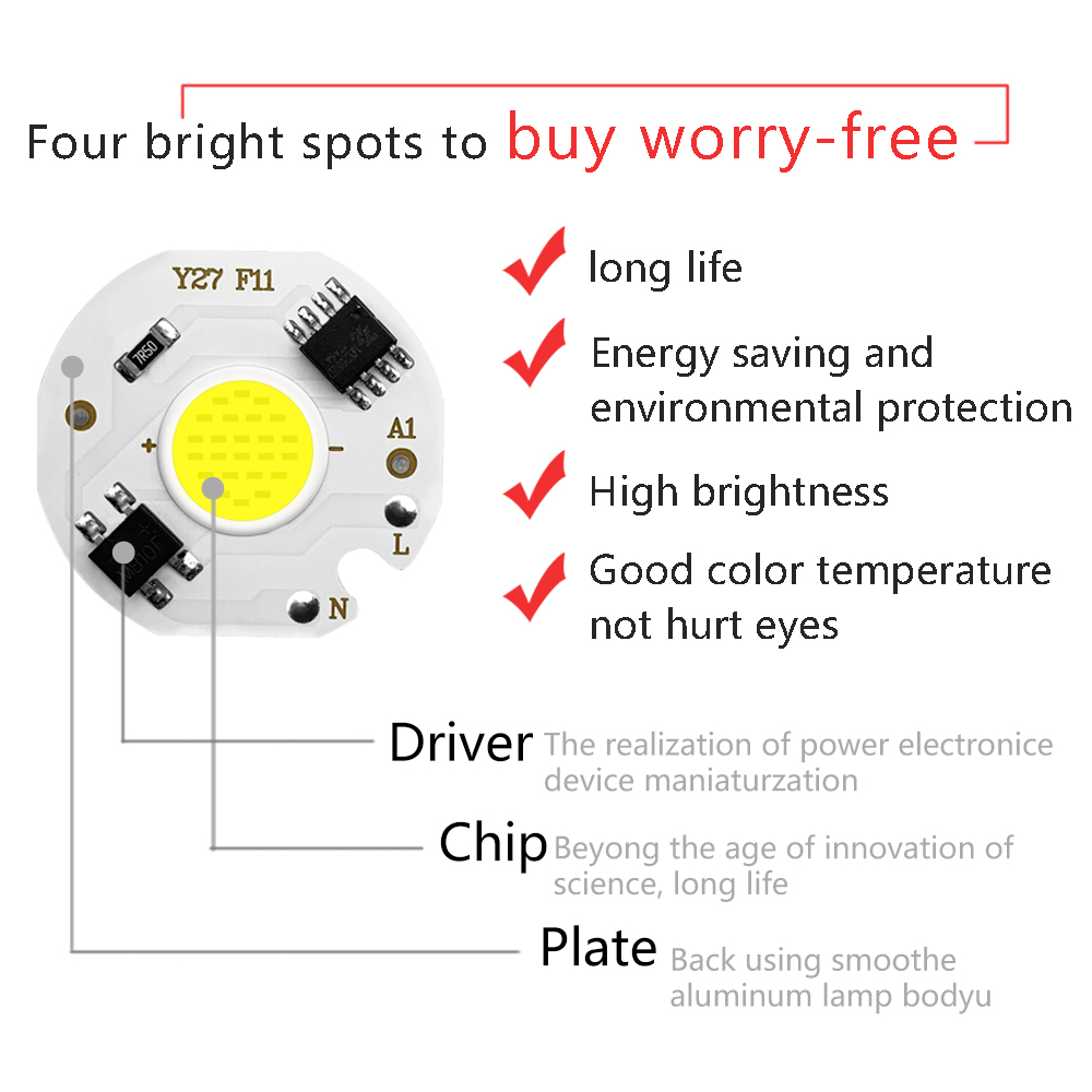 6pack COB LED Chip Lights 220V - đánh giá và giá Smart Garden Lamp