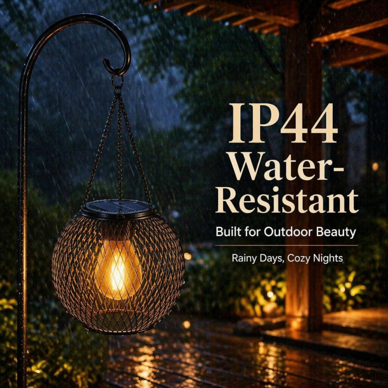 Solar Powered LED Hanging Floo - đánh giá và giá Smart Garden Lamp