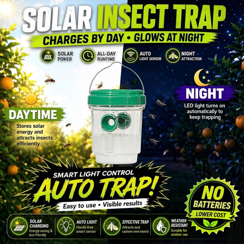 Solar Powered Fruit Fly Traps  - đánh giá và giá Smart Garden Lamp