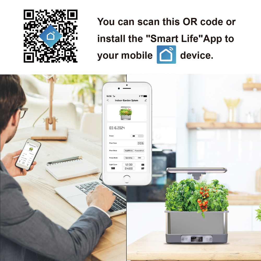 Tuya WiFi Indoor Garden Hydopo - đánh giá và giá Smart Led Garden
