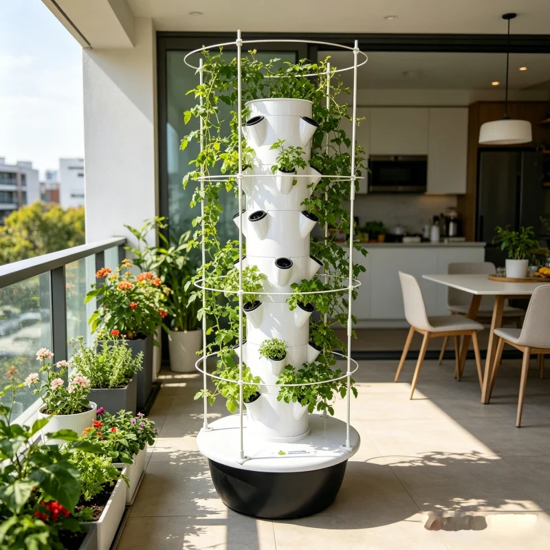 9 Layer Hydroponic Tower Garde - đánh giá và giá Smart Garden Trellis