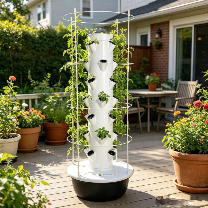 9 Layer Hydroponic Tower Garde - đánh giá và giá Smart Garden Trellis
