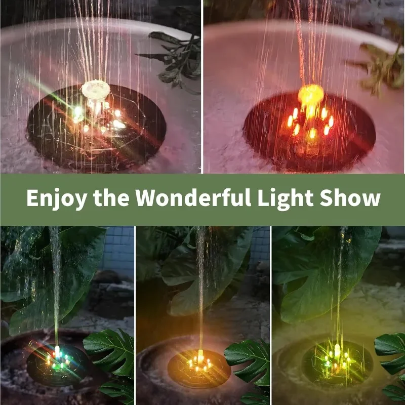 Fountain Light 7 Colors LED Li - đánh giá và giá Smart Garden Lamp