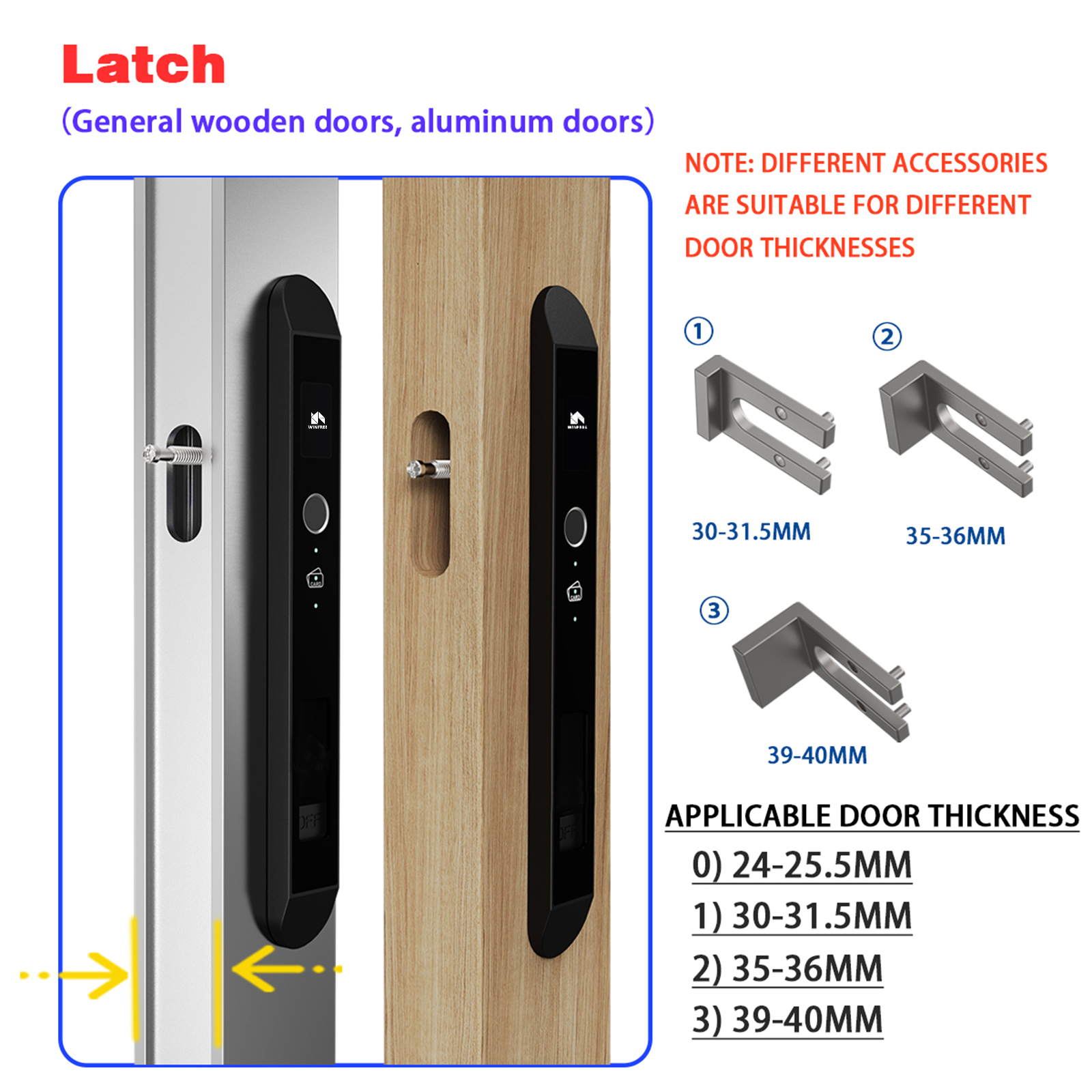 WINFREE Smart Slim Door Lock T - đánh giá và giá Smart Garden Gate Lock