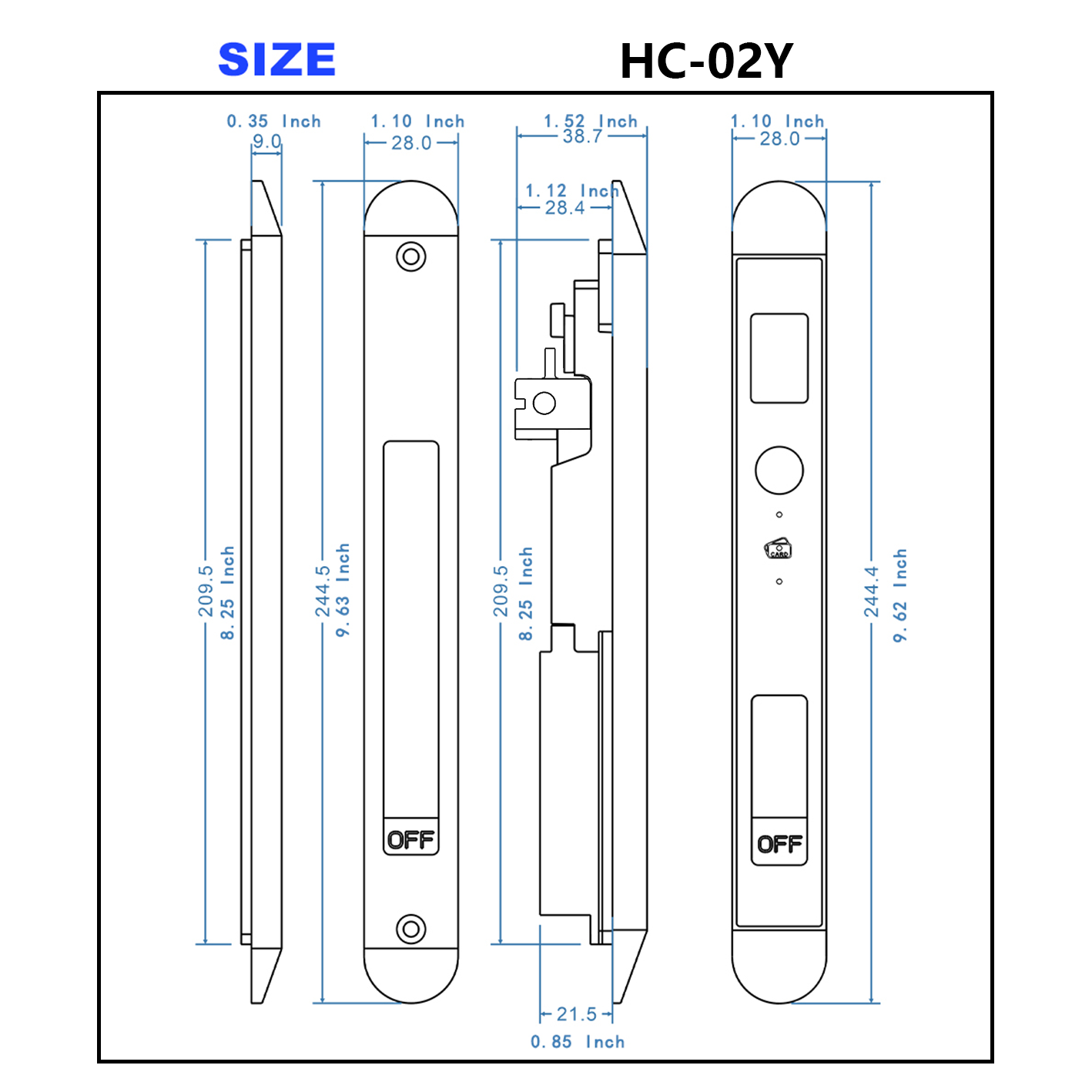 WINFREE Smart Slim Door Lock T - đánh giá và giá Smart Garden Gate Lock
