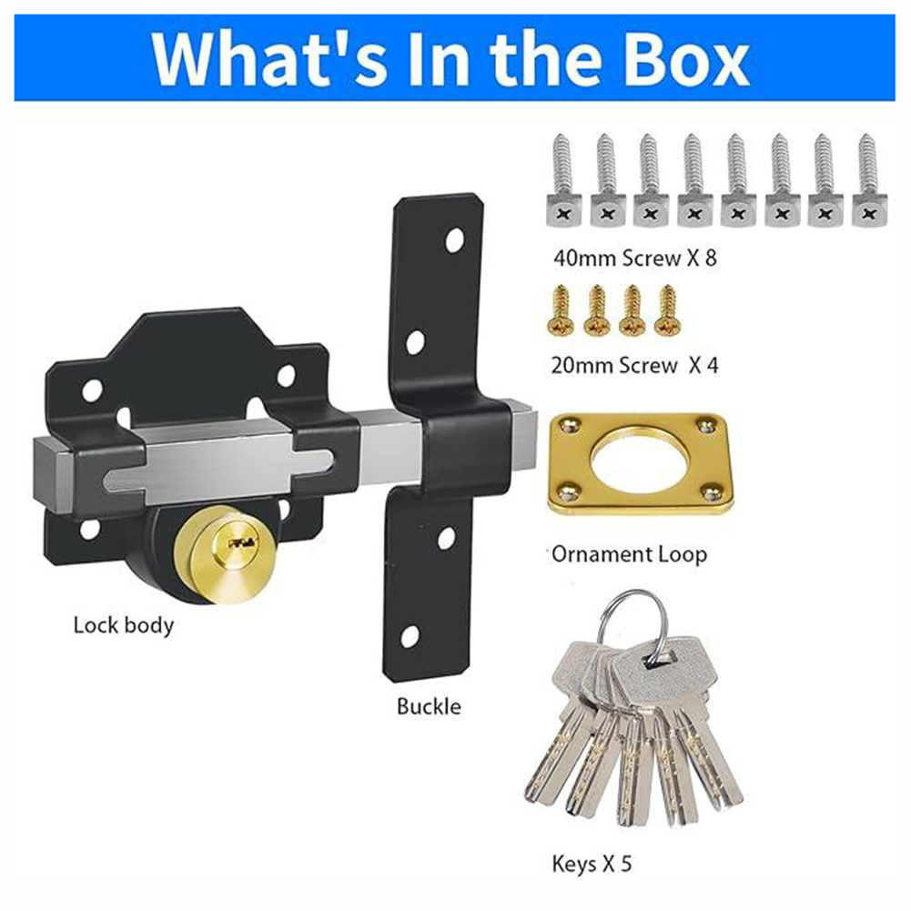Barn Door Lock,Garage Gate Loc - đánh giá và giá Smart Garden Gate Lock