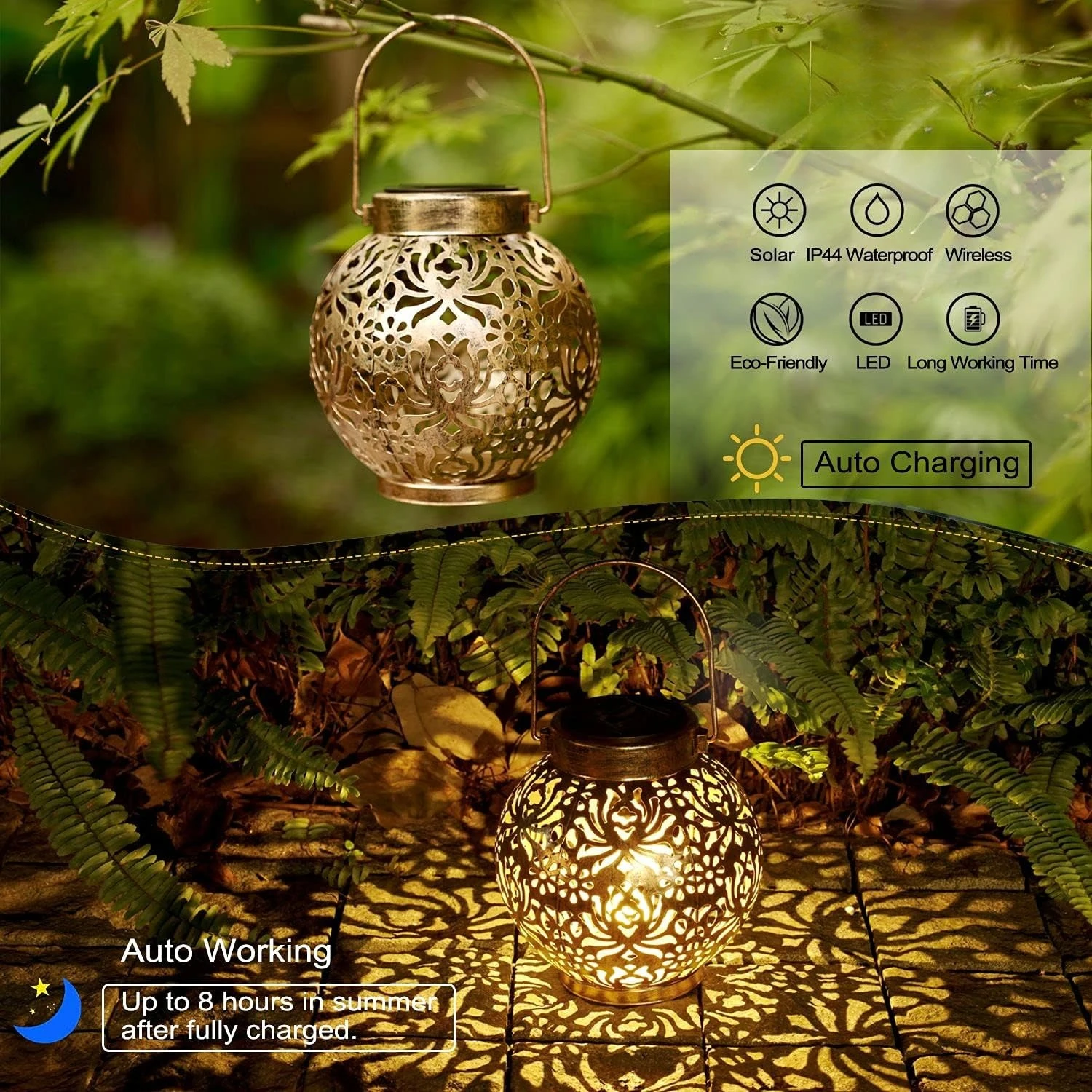 1-6PCS Moroccan Solar Lanterns - đánh giá và giá Smart Garden Lamp