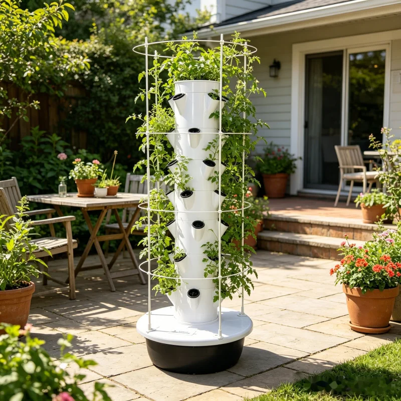 9 Layer Hydroponic Tower Indoo - đánh giá và giá Smart Garden Trellis