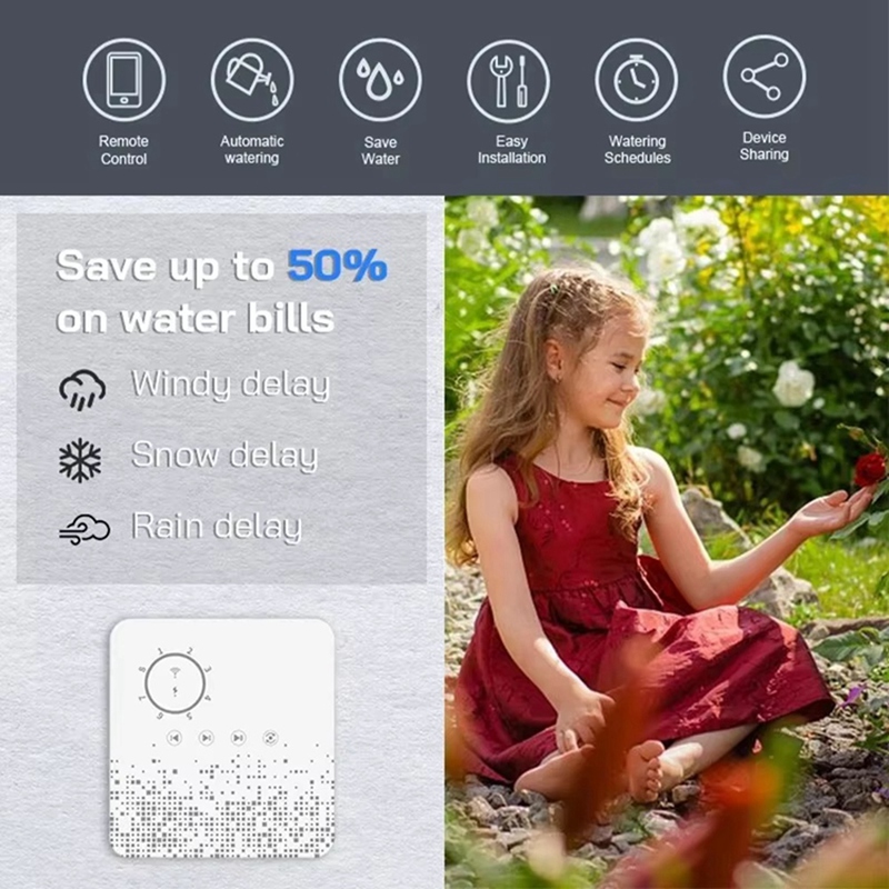 Tuya WiFi Smart Sprinkler Cont - đánh giá và giá Smart Garden Sprinkler
