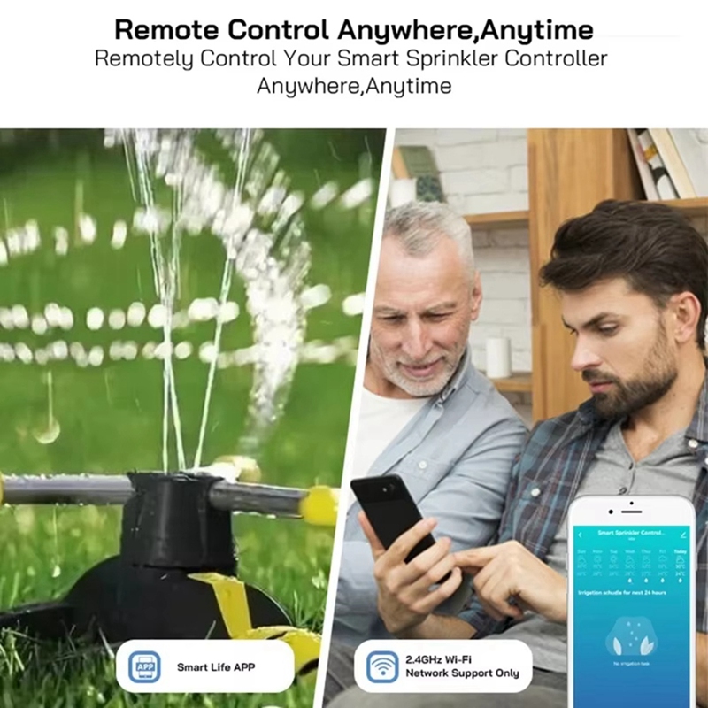 Tuya WiFi Smart Sprinkler Cont - đánh giá và giá Smart Garden Sprinkler