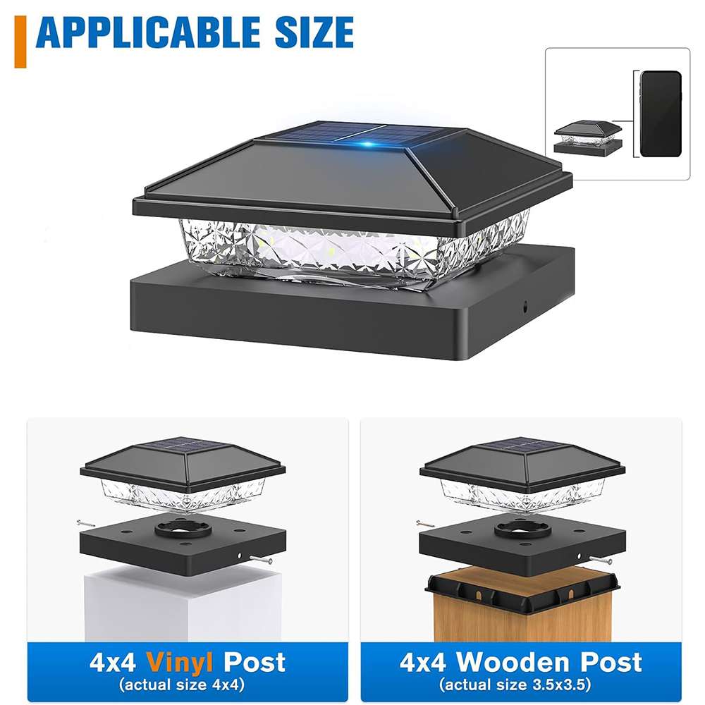 6/12X Outdoor Solar Post Cap L - đánh giá và giá Smart Garden Smart Fence