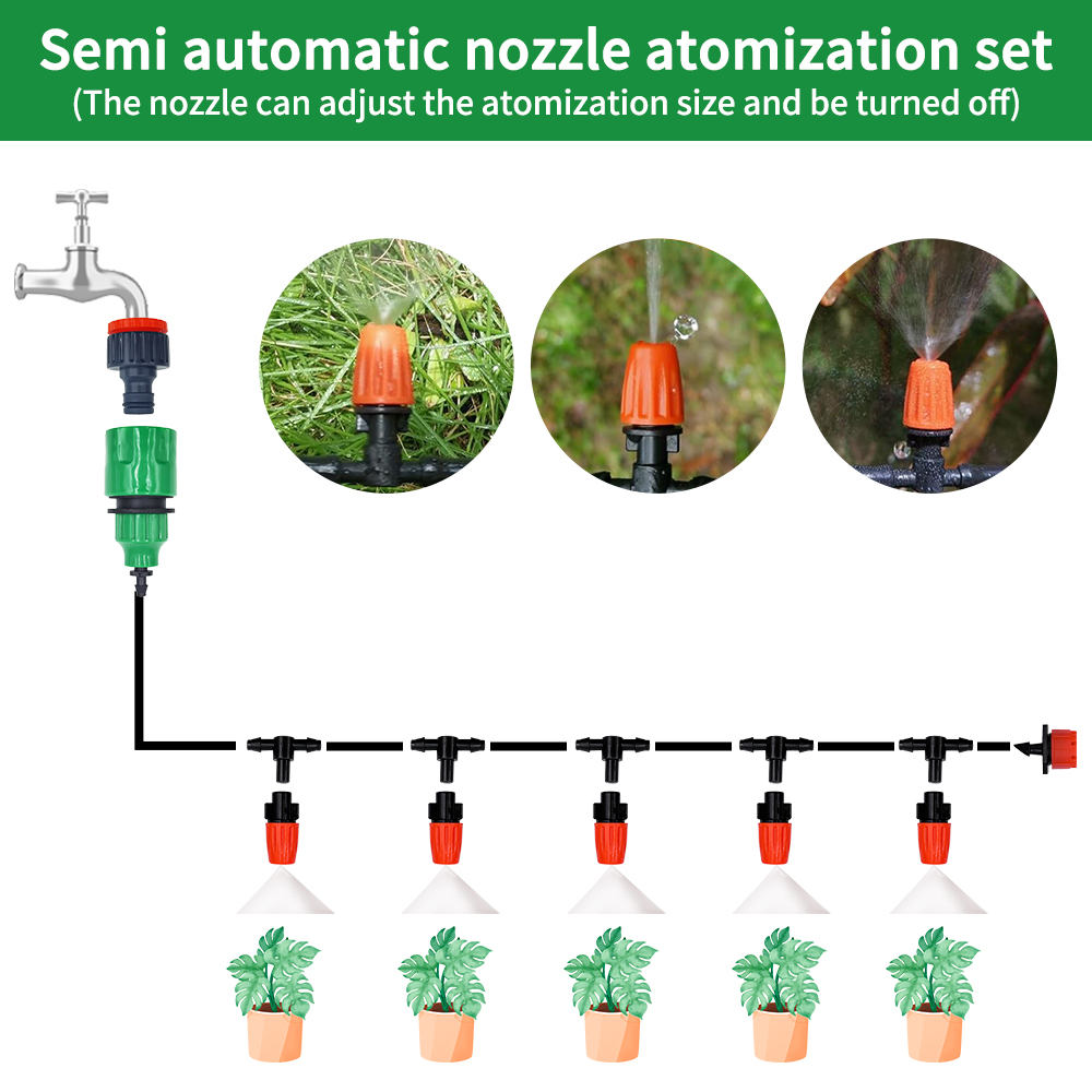 Fog Nozzles Irrigation Kit 5M- - đánh giá và giá Smart Garden Sprinkler