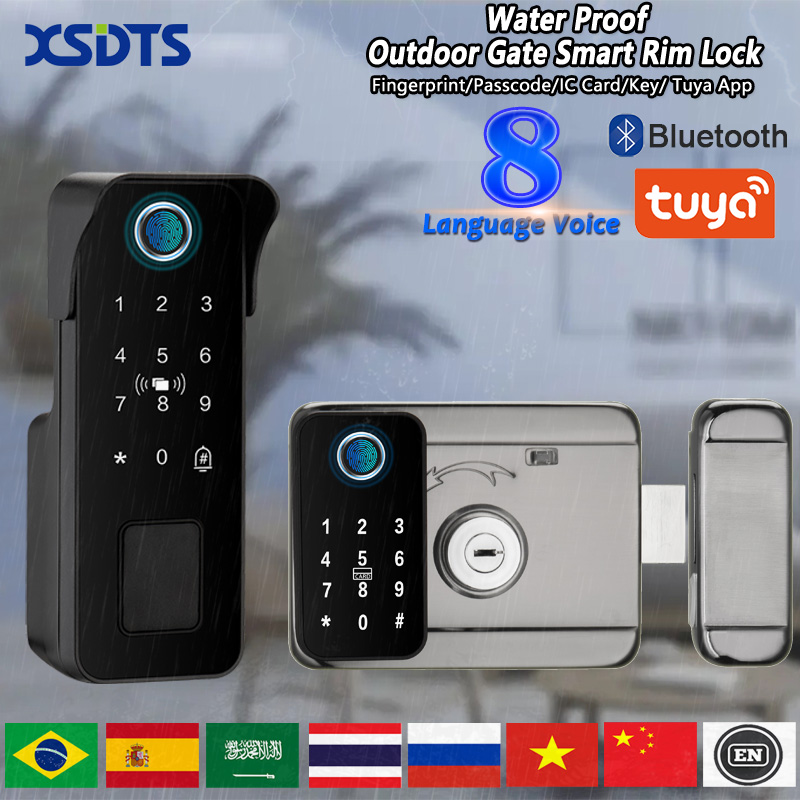 Waterproof Smart Door Lock Fin - đánh giá và giá Smart Garden Gate Lock