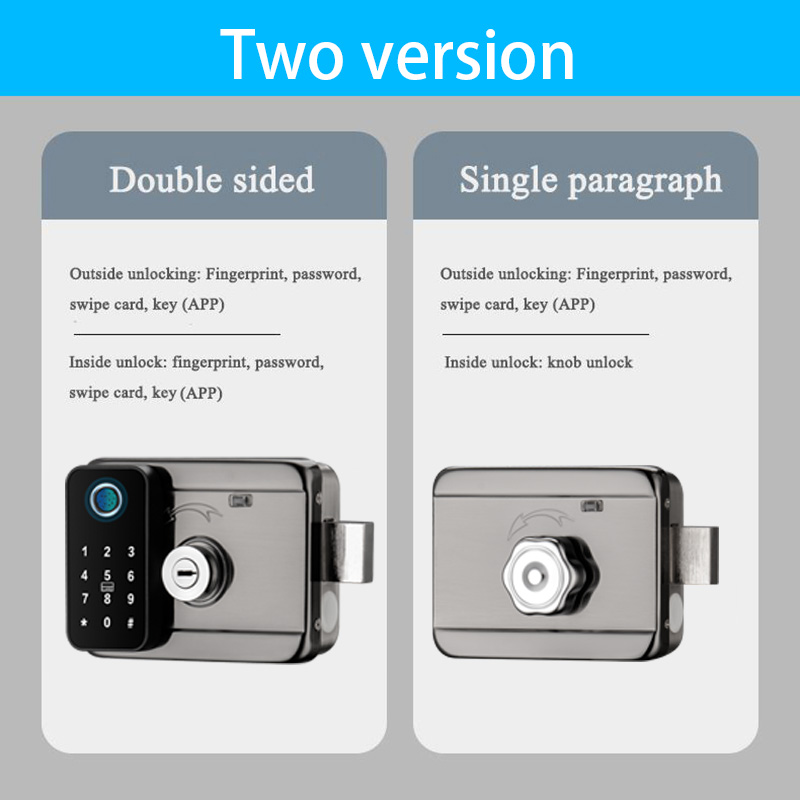 Waterproof Smart Door Lock Fin - đánh giá và giá Smart Garden Gate Lock