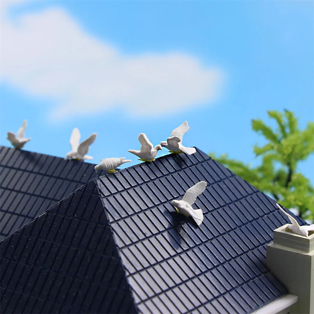 5PCS Miniature White Dove Mode - đánh giá và giá Smart Garden Diy