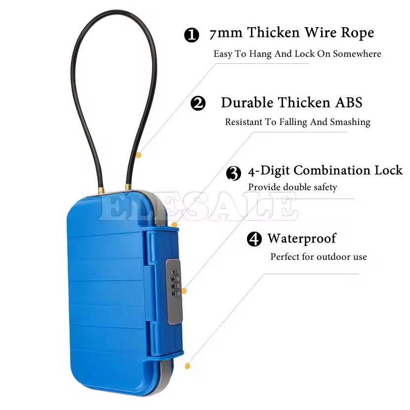 Creative Portable 4-digit Comb - đánh giá và giá Smart Garden Gate Lock