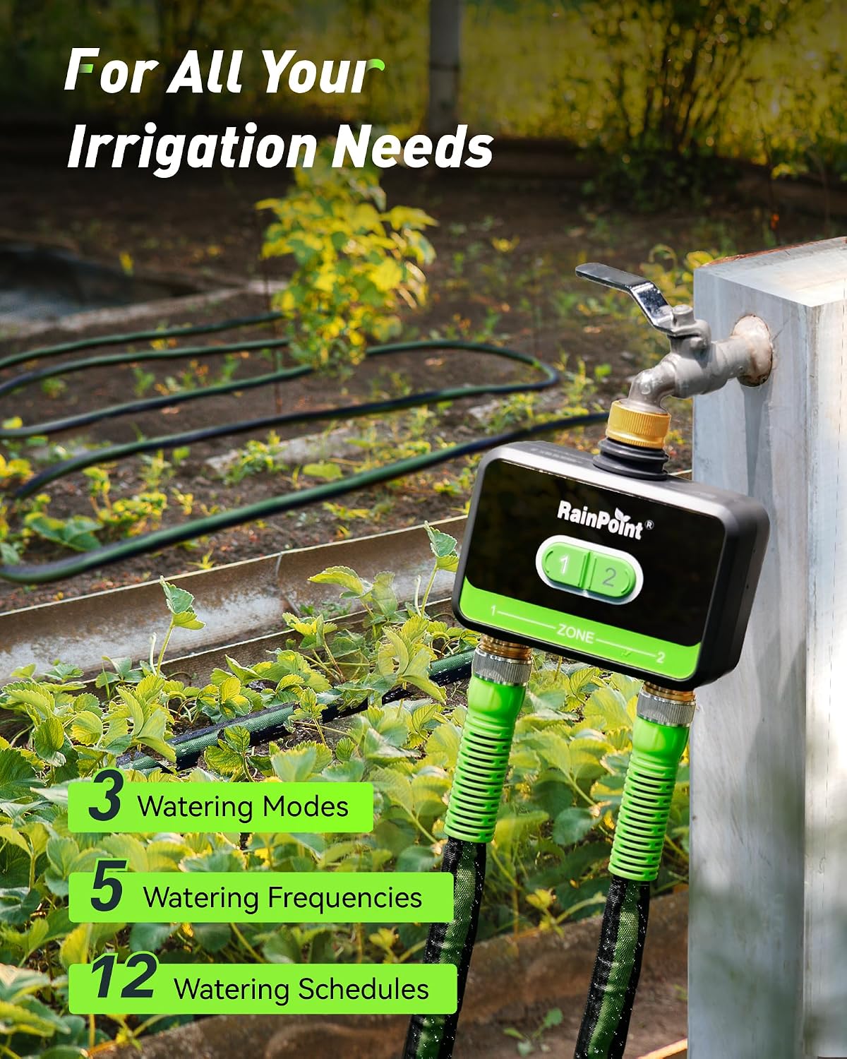 2-Zone Smart WiFi Water Timer  - đánh giá và giá Smart Garden Sprinkler