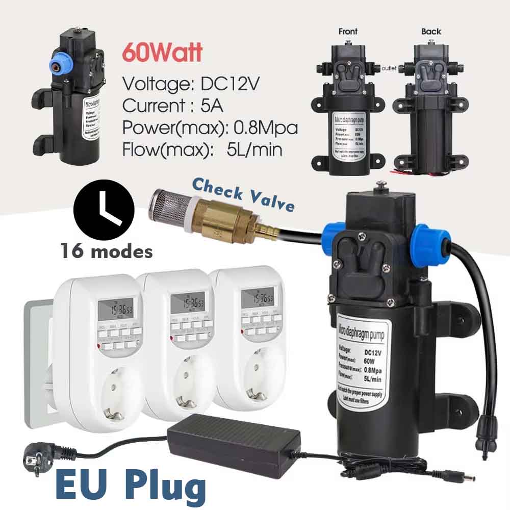 60w Self-priming Pump Misting  - đánh giá và giá Smart Garden System