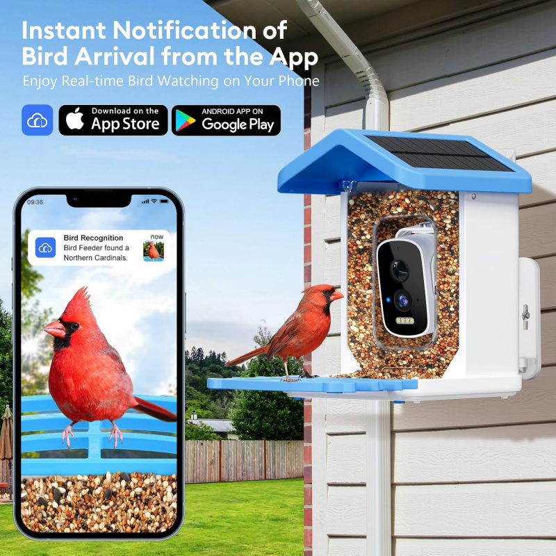 WiFi Smart Bird Feeder with Ca - đánh giá và giá Smart Garden Ai