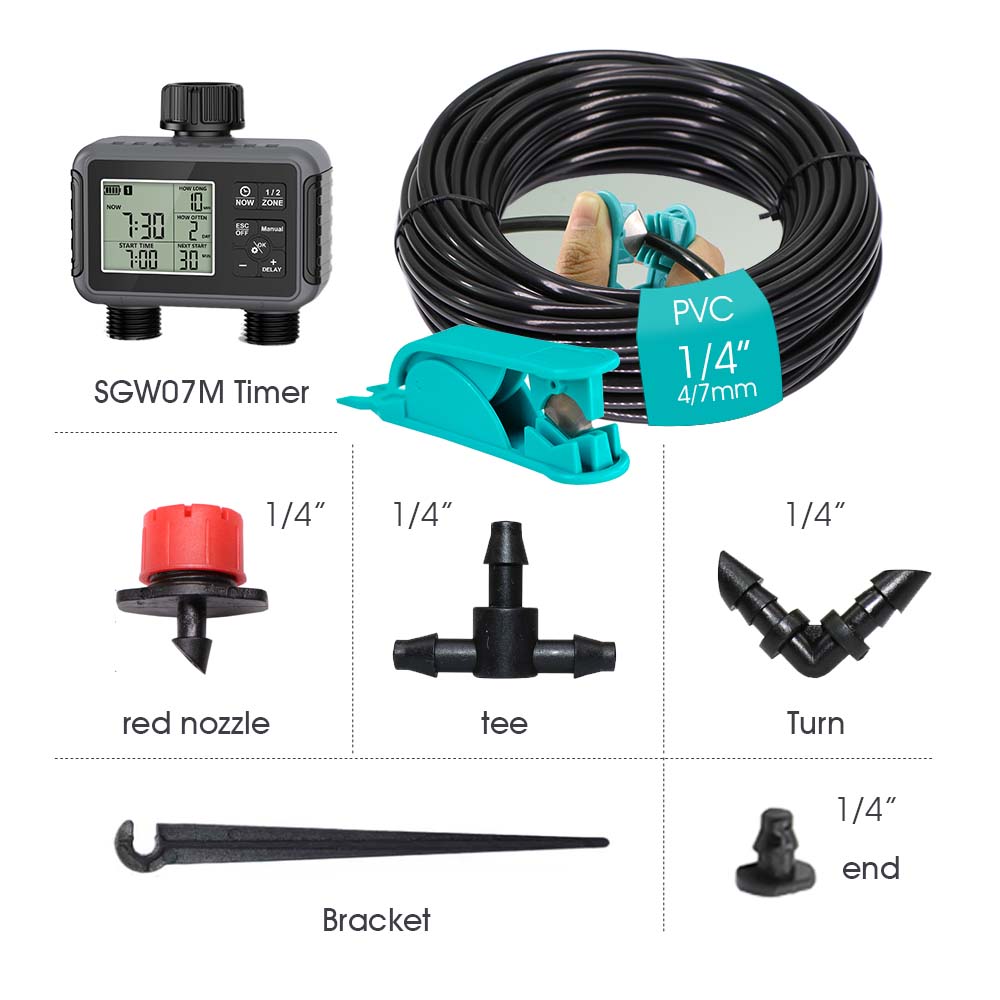 Dual Zone Independent Display  - đánh giá và giá Smart Garden Sprinkler