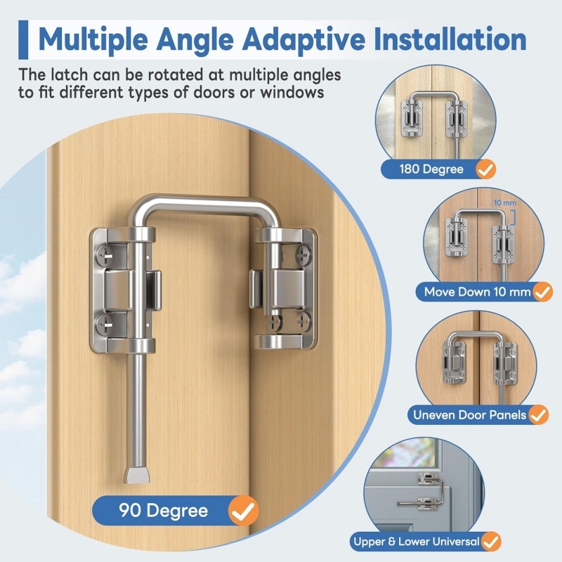 U Shape Patio Sliding Door Loo - đánh giá và giá Smart Garden Gate Lock