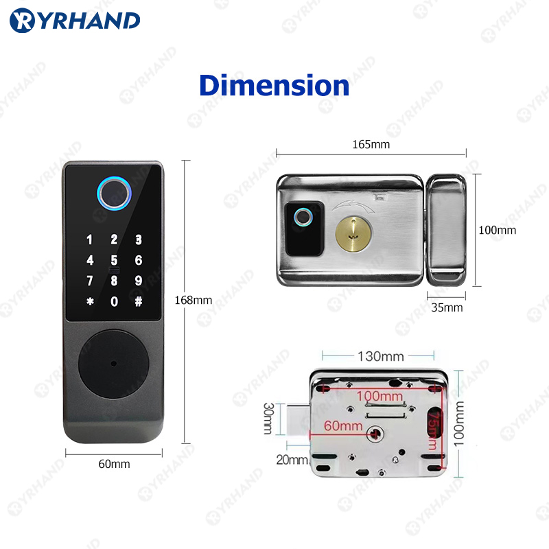 Tuya Smart lock Waterproof Wif - đánh giá và giá Smart Garden Gate Lock