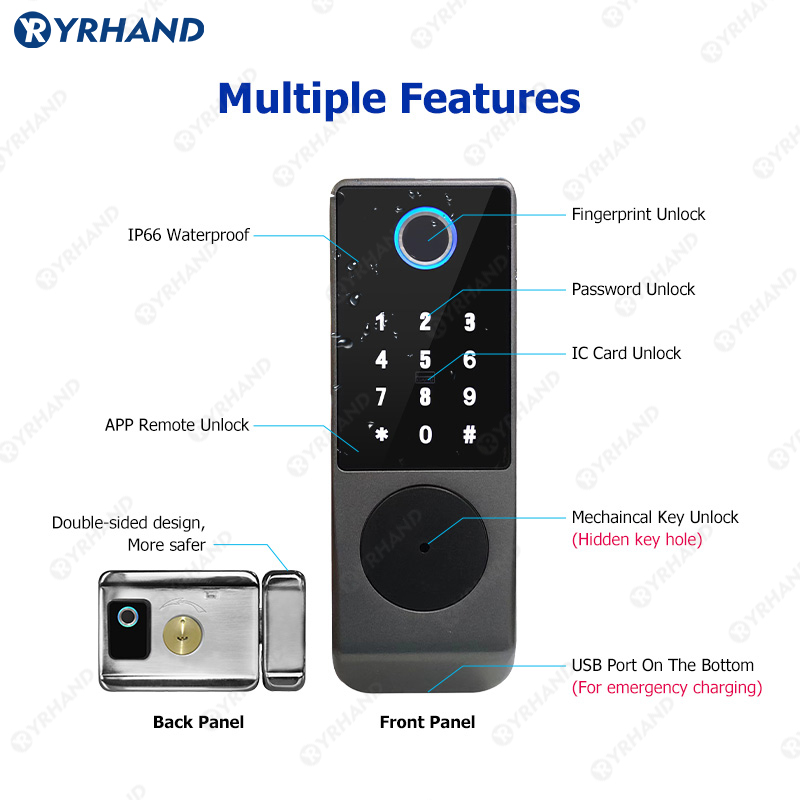 Tuya Smart lock Waterproof Wif - đánh giá và giá Smart Garden Gate Lock